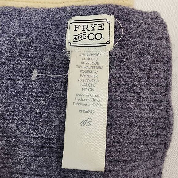 Frye & Co Dip Dye Scarf Wrap Cold Weather Blue Scarf New without tags - Picture 3 of 4